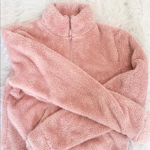 Half-zip pullover sweater